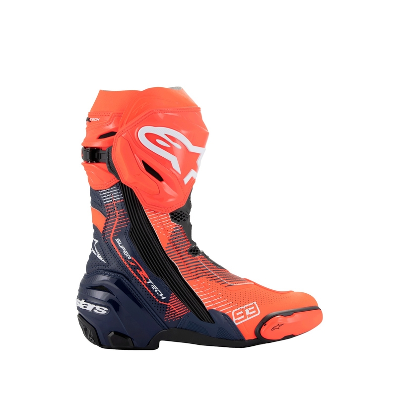 Buty motocyklowe Alpinestars Supertech R Vented Limited Edition MM93 Marc Marquez Fluo czerwono-niebiesko-czarne