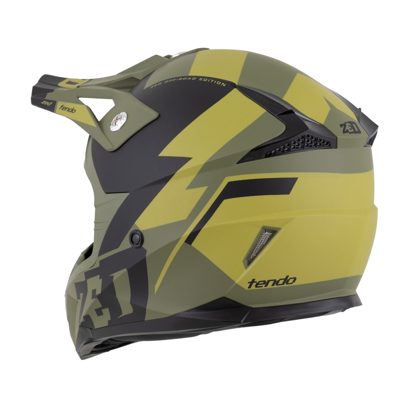 Kask motocrossowy ZED X1.9 Tendo ciemnozielony-jasnozielony