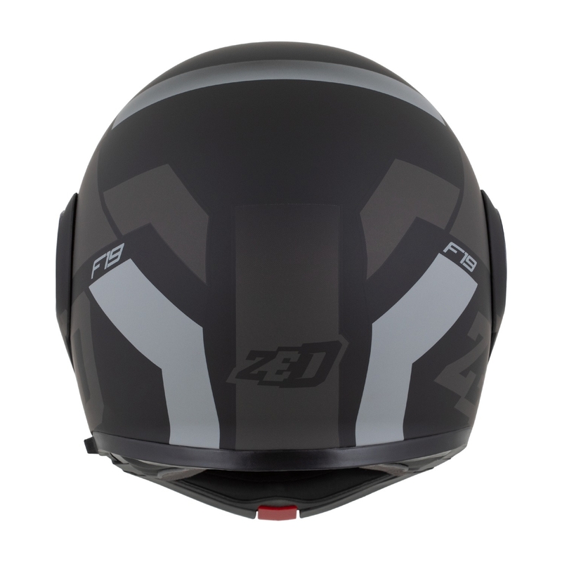 Kask motocyklowy składany ZED F19 matowo-czarno-szary