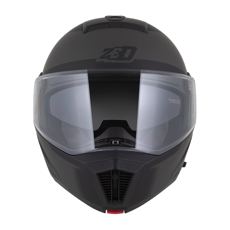 Kask motocyklowy składany ZED F19 matowo-czarno-szary