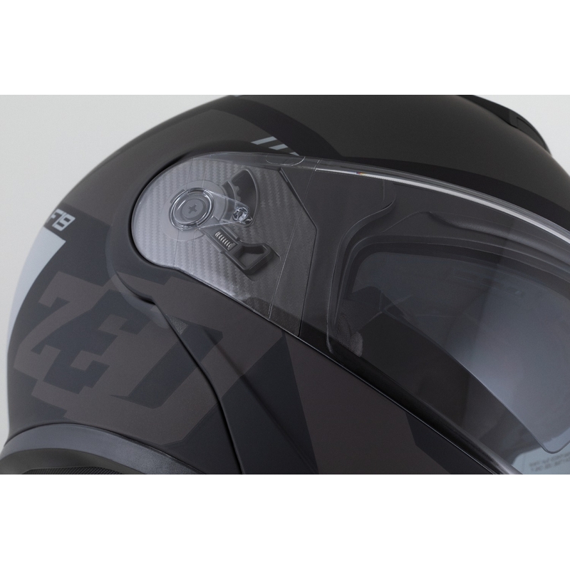 Kask motocyklowy składany ZED F19 matowo-czarno-szary