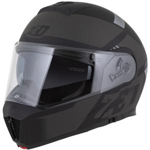 Kask motocyklowy składany ZED F19 matowo-czarno-szary