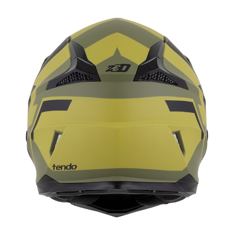 Dziecięcy kask motocrossowy ZED X1.9 Tendo ciemnozielony-jasnozielony