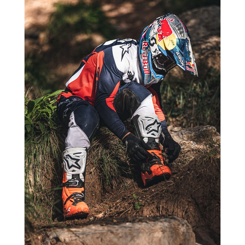 Buty motocyklowe Alpinestars Tech 10 Enduro fluo pomarańczowo-czarno-białe