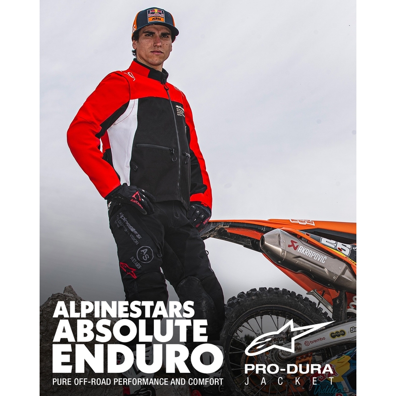 Kurtka Alpinestars PRO-Dura czarno-czerwono-biała