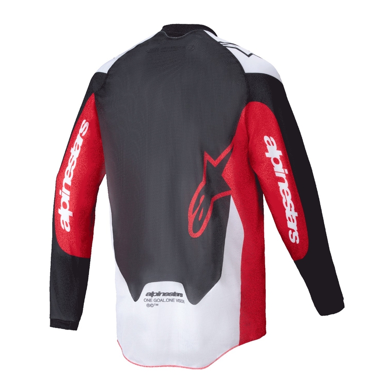 Koszulka motocrossowa Alpinestars PRO-Dura czarno-czerwono-biała