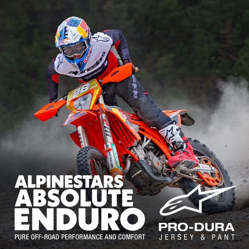 Koszulka motocrossowa Alpinestars PRO-Dura czarno-czerwono-biała