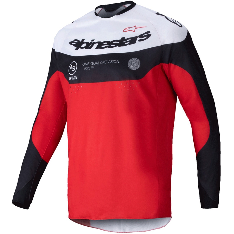 Koszulka motocrossowa Alpinestars PRO-Dura czarno-czerwono-biała