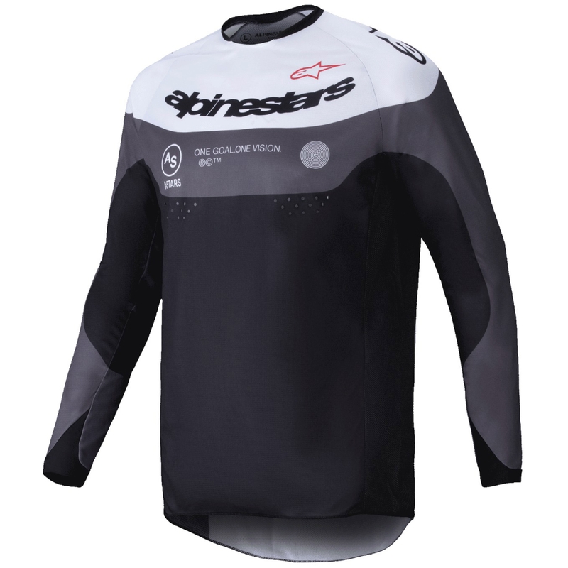 Koszulka motocrossowa Alpinestars PRO-Dura czarno-biała