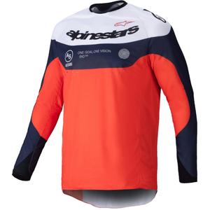 Koszulka motocrossowa Alpinestars PRO-Dura w kolorze niebiesko-pomarańczowo-białym