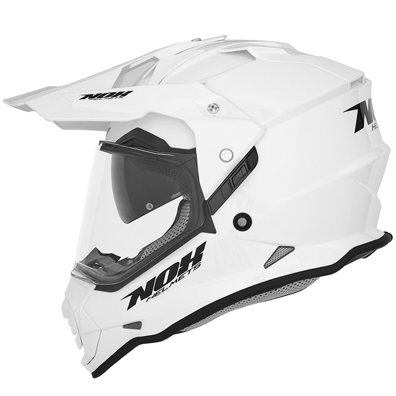 Kask enduro NOX N312 perłowo-biały