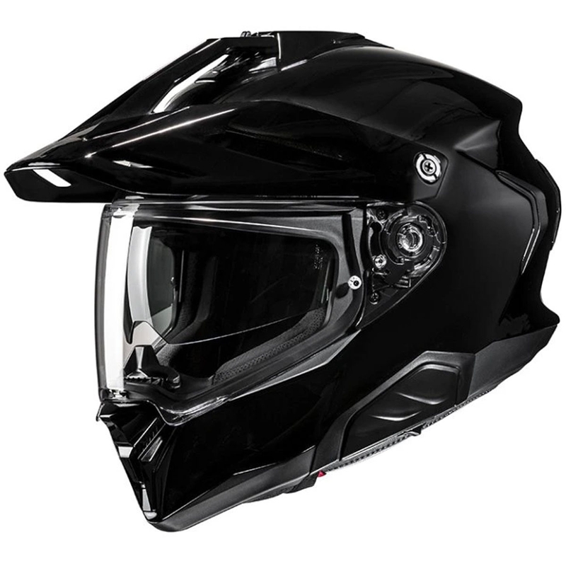 Kask motocyklowy Enduro HJC RPHA 60 Solidny czarny błyszczący