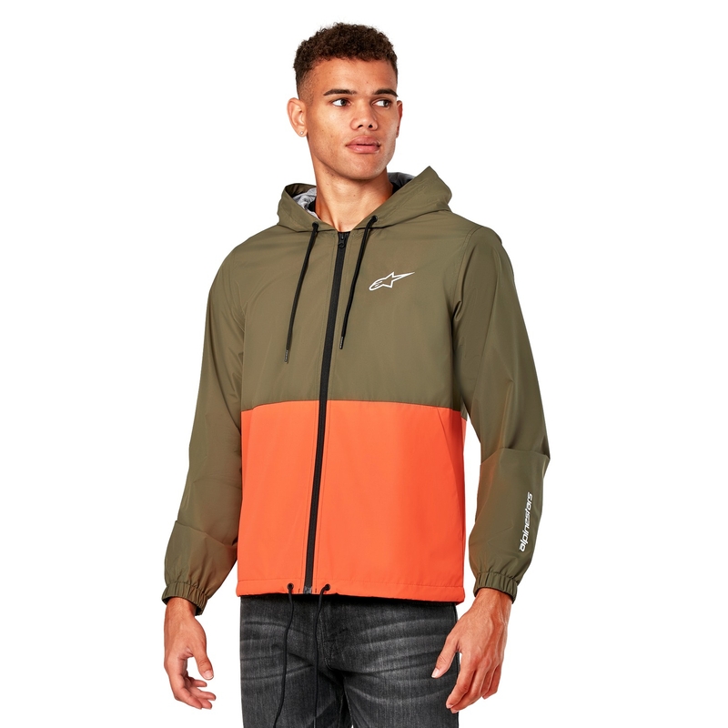 Kurtka wiatrówka Alpinestars Speeded Windbreaker w kolorze zielono-pomarańczowym