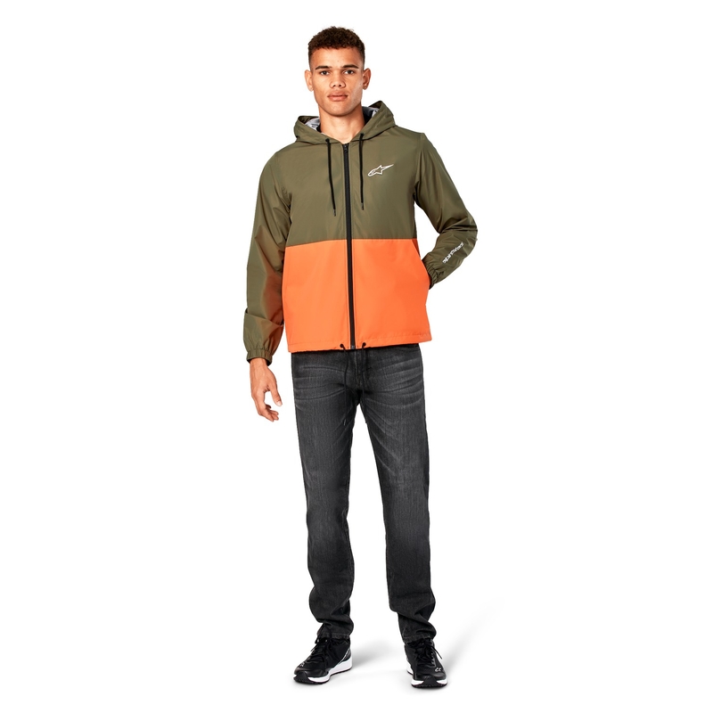 Kurtka wiatrówka Alpinestars Speeded Windbreaker w kolorze zielono-pomarańczowym