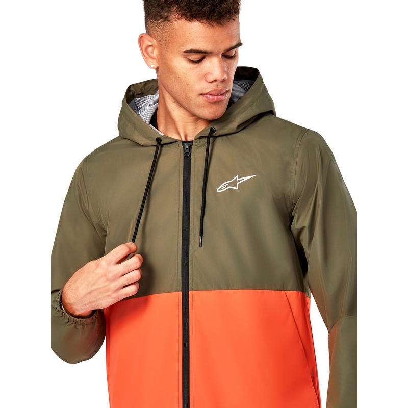 Kurtka wiatrówka Alpinestars Speeded Windbreaker w kolorze zielono-pomarańczowym