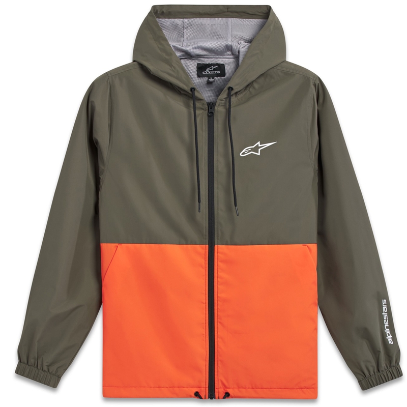 Kurtka wiatrówka Alpinestars Speeded Windbreaker w kolorze zielono-pomarańczowym