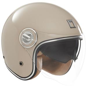 Kask motocyklowy otwarty Nox Premium Heritage beżowy