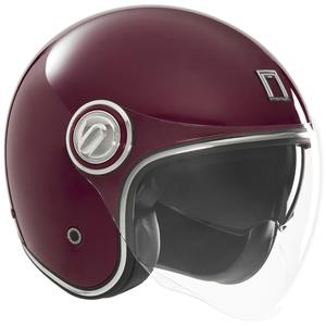 Kask motocyklowy otwarty NOX PREMIUM Heritage bordowy