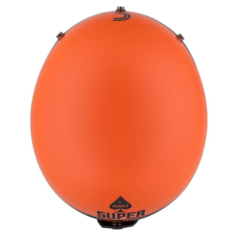 Kask motocyklowy Cassida Eso Super Hooligan otwarty czarno-pomarańczowy perłowy