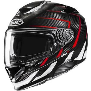 Kask motocyklowy integralny HJC RPHA 71 CARBON Cano MC1 czarno-czerwono-biały