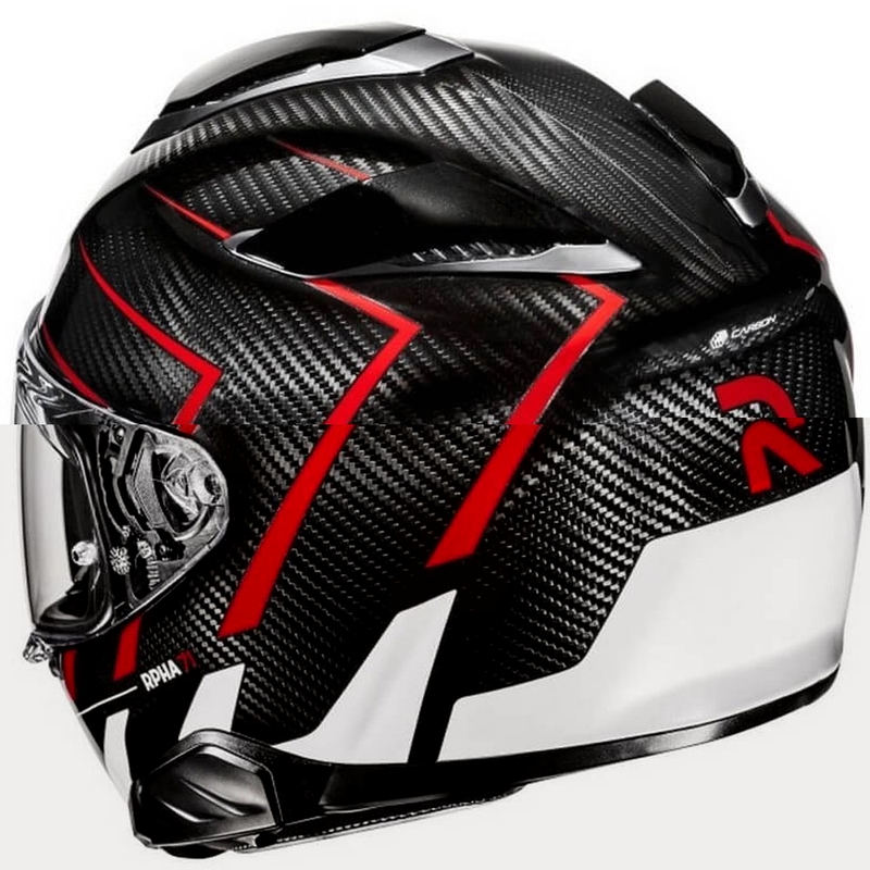 Kask motocyklowy integralny HJC RPHA 71 CARBON Cano MC1 czarno-czerwono-biały wyprzedaż
