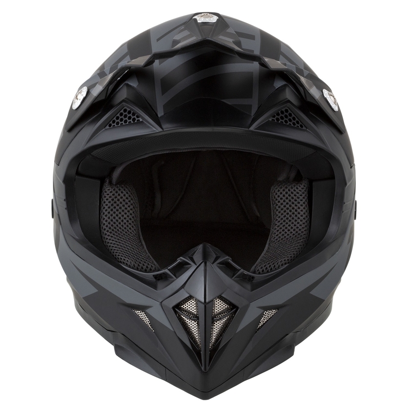 Kask motocyklowy ZED X1.9D Targa dla dzieci, matowy, szaro-czarny