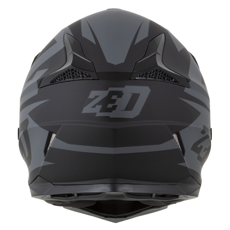 Kask motocyklowy ZED X1.9D Targa dla dzieci, matowy, szaro-czarny
