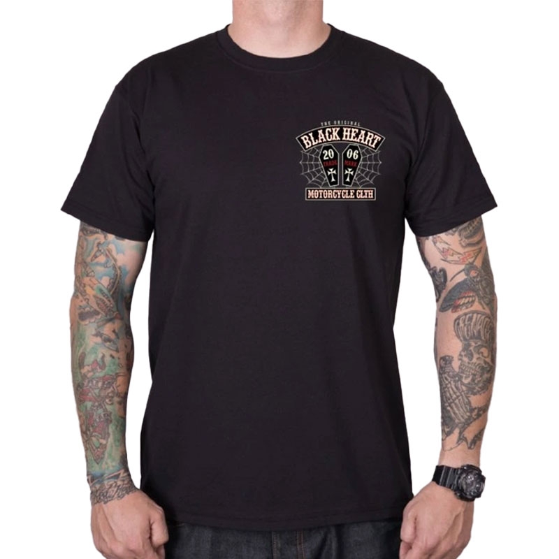 T-shirt Black Heart Coffin w kolorze czarnym