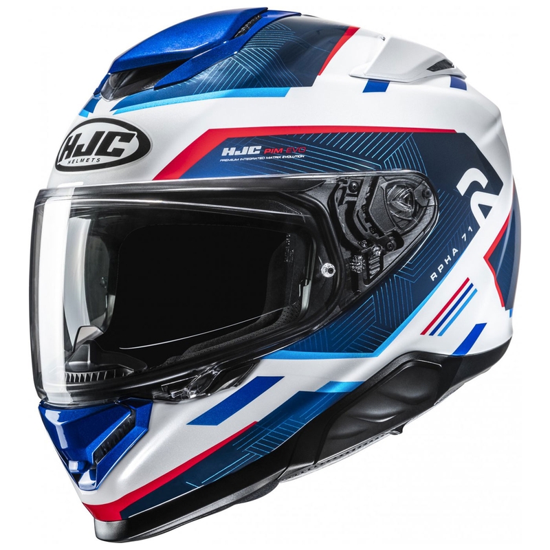 Kask motocyklowy integralny HJC RPHA 71 Ellon MC21 biało-niebiesko-czerwony