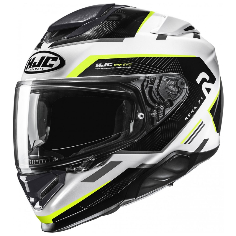 Kask motocyklowy integralny HJC RPHA 71 Ellon MC3H Biało-Czarno-Fluo Żółty wyprzedaż
