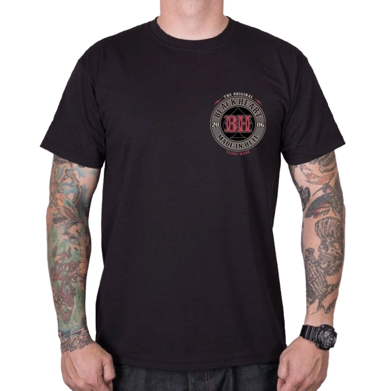 T-shirt Black Heart Ember w kolorze czarnym