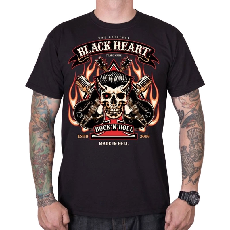T-shirt Black Heart HillBilly Boy czarny