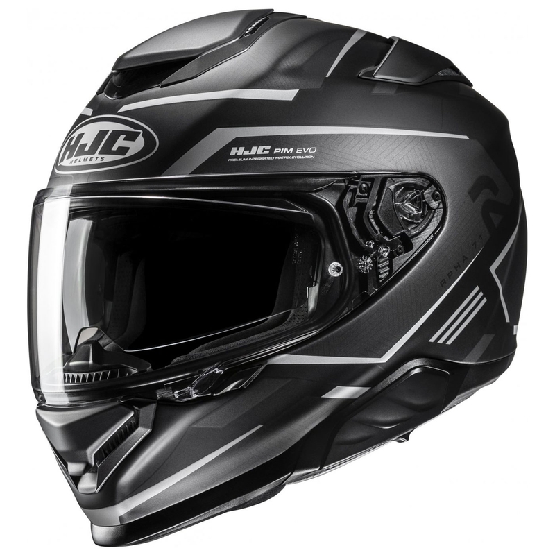 Kask motocyklowy integralny HJC RPHA 71 Ellon MC5SF czarno-szary wyprzedaż