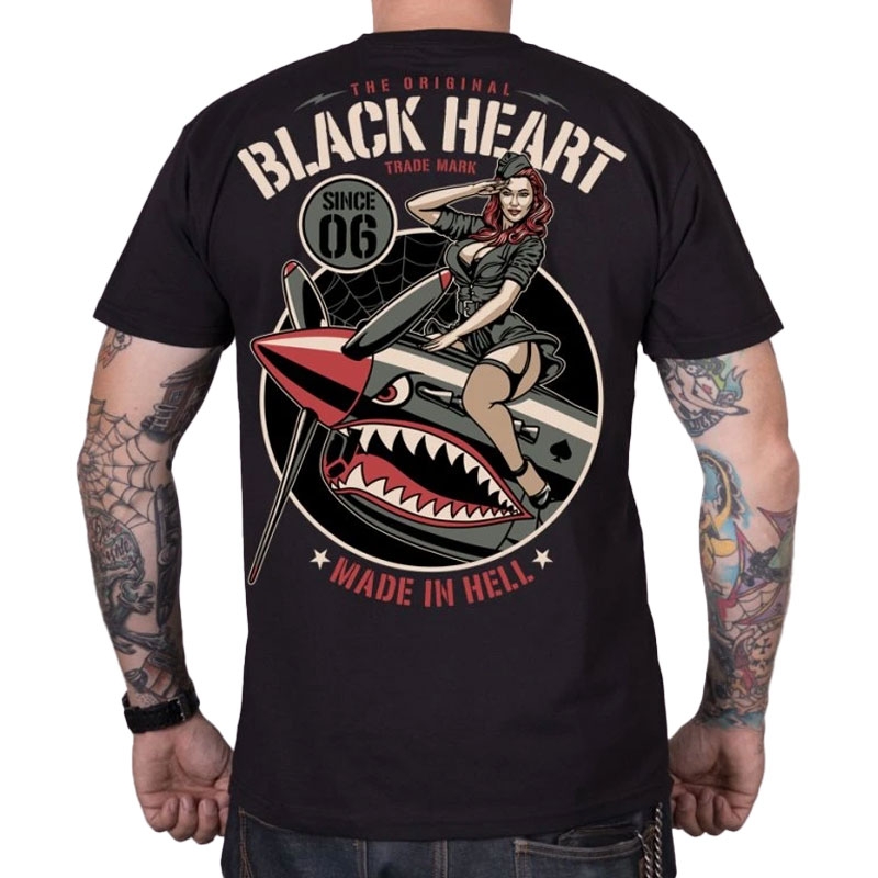 T-shirt Black Heart Air Fighter w kolorze czarnym
