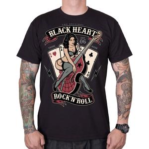 T-shirt Black Heart Bass Pin Up w kolorze czarnym