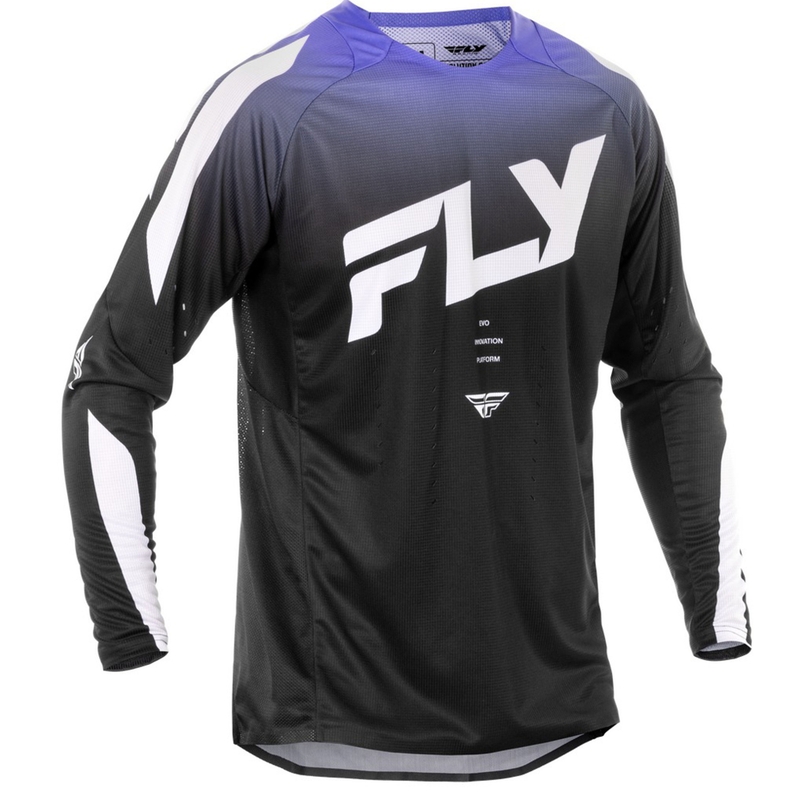 Koszulka motocrossowa FLY Racing Evolution czarno-biało-fioletowa