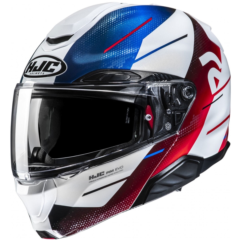 Kask motocyklowy składany HJC RPHA 91 Blat MC21 biało-niebiesko-czerwony