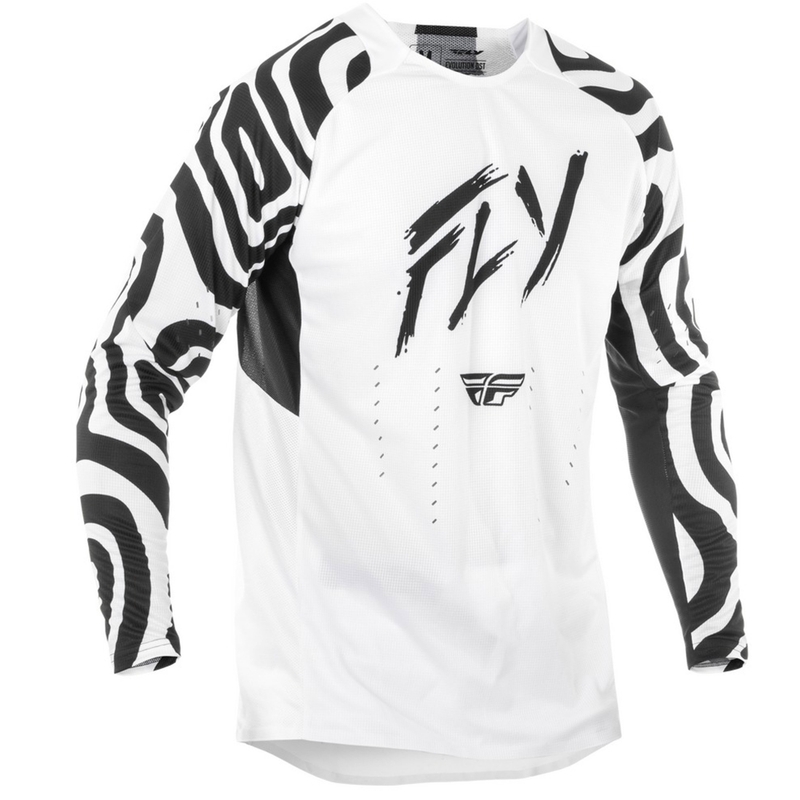 Koszulka motocrossowa FLY Racing Evolution biało-czarna