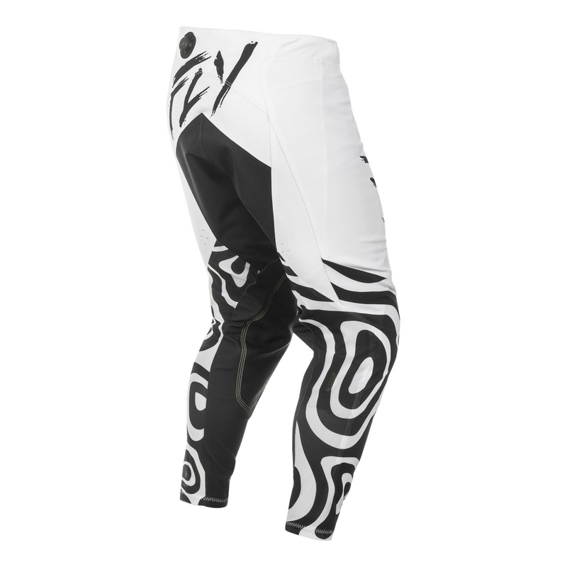 Spodnie motocrossowe FLY Racing Evolution biało-czarne
