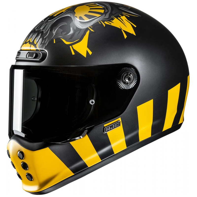 Kask motocyklowy integralny HJC V10 Crania MC3SF czarno-żółty