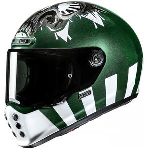 Kask motocyklowy integralny HJC V10 Crania MC4 zielono-biały