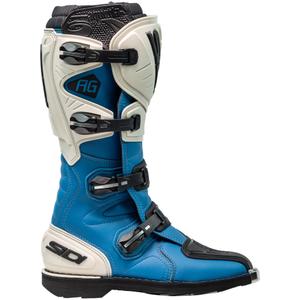 Buty motocrossowe SiDi Agueda niebiesko-beżowe