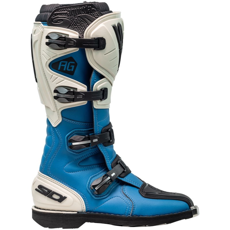 Buty motocrossowe SiDi Agueda niebiesko-beżowe