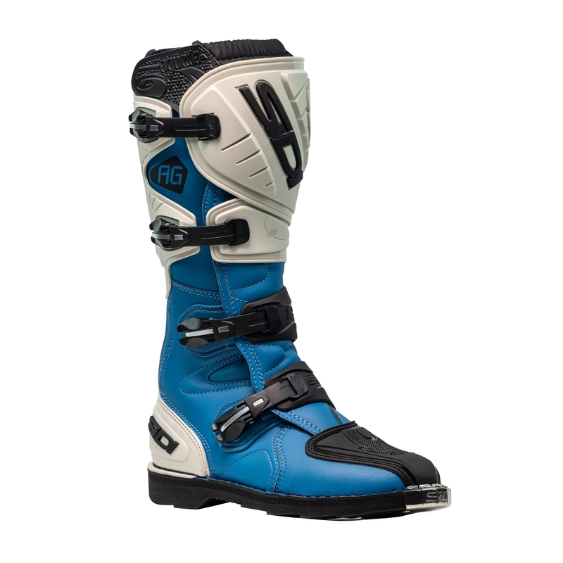 Buty motocrossowe SiDi Agueda niebiesko-beżowe