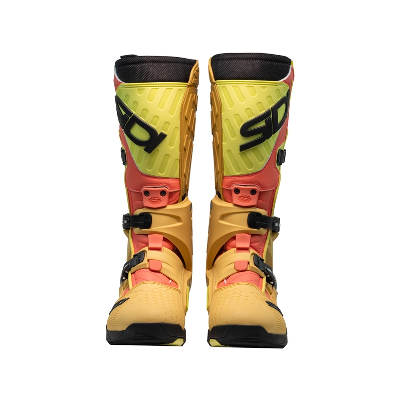 Buty motocyklowe SiDi Crossair złoto-zielone