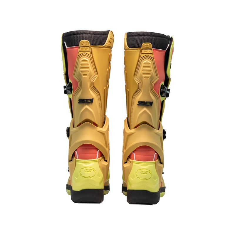 Buty motocyklowe SiDi Crossair złoto-zielone