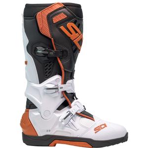 Buty motocyklowe SiDi Crossair biało-czarno-brązowe