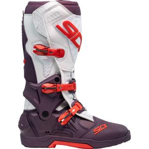 Buty motocyklowe SiDi Crossair w kolorze winno-białym