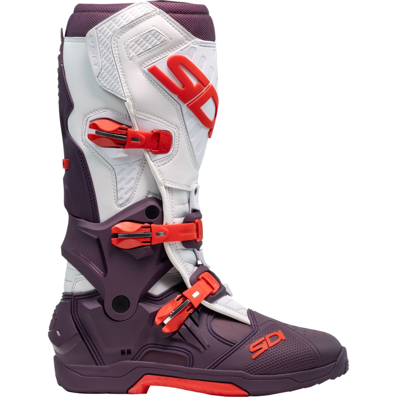 Buty motocyklowe SiDi Crossair w kolorze winno-białym