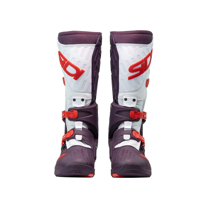 Buty motocyklowe SiDi Crossair w kolorze winno-białym